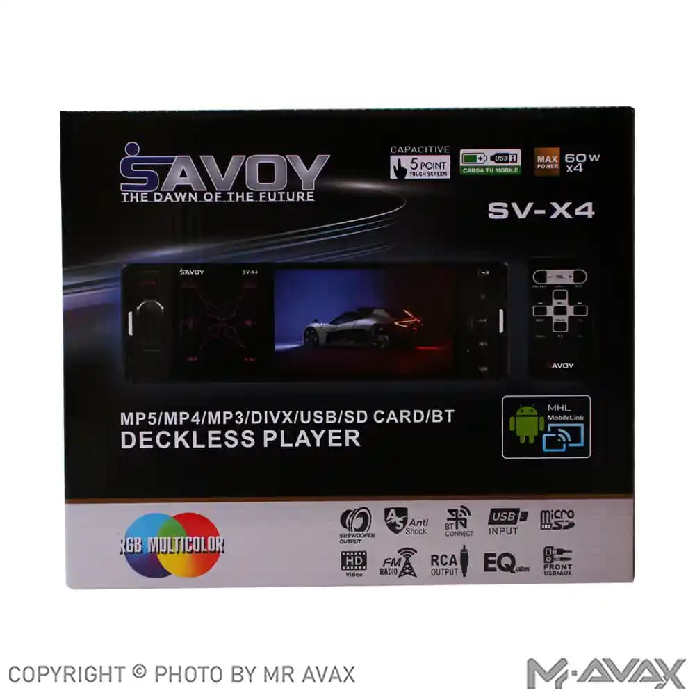پخش تصویری 4 اینچ ساووی مدل SV-X4 — تصویر ۴