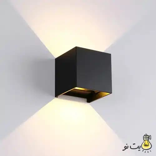 چراغ دکوراتیو دو طرفه مربع دمپردار