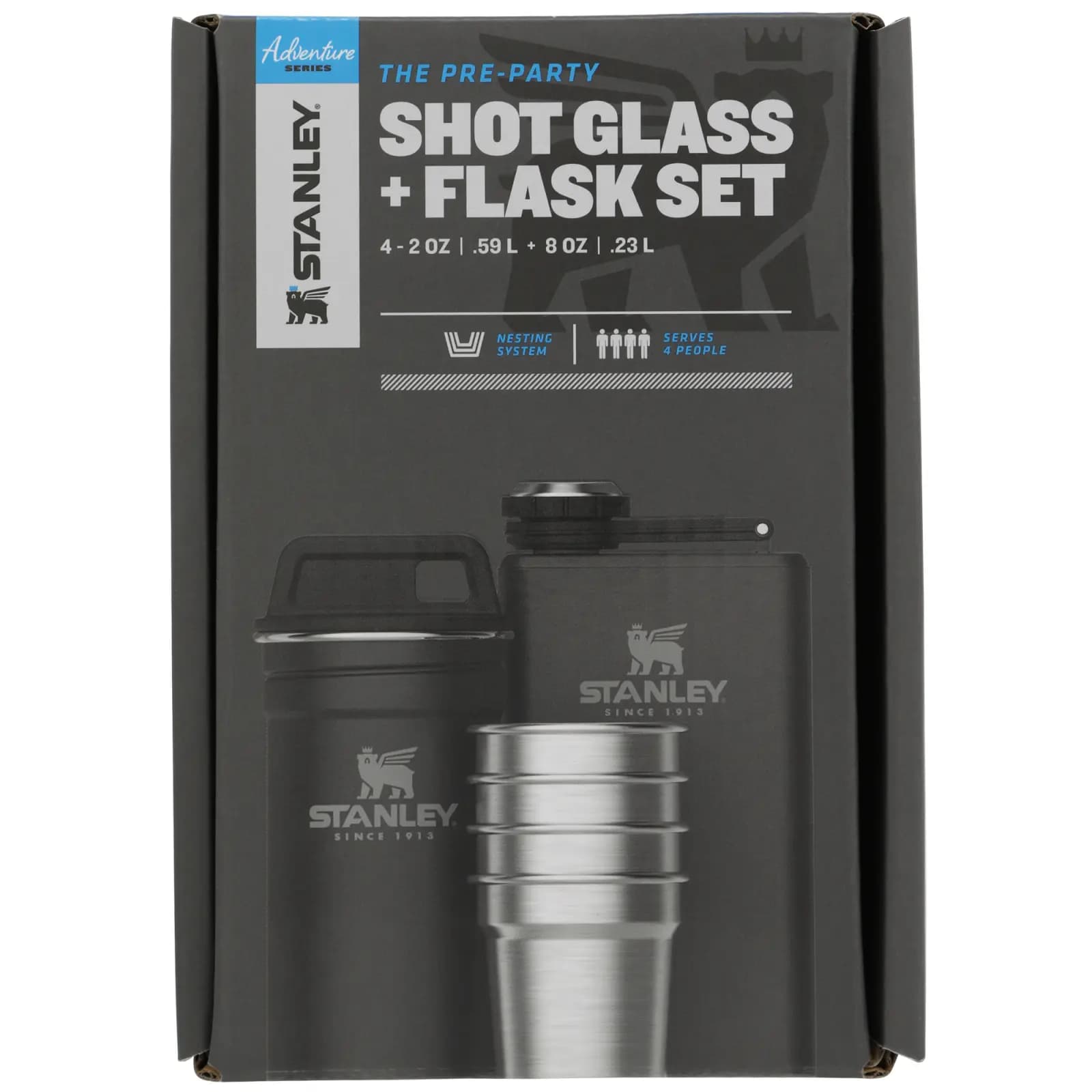 ست شات و قمقمه استنلی مدل Pre-Party Shot Glass + Flask — تصویر ۲