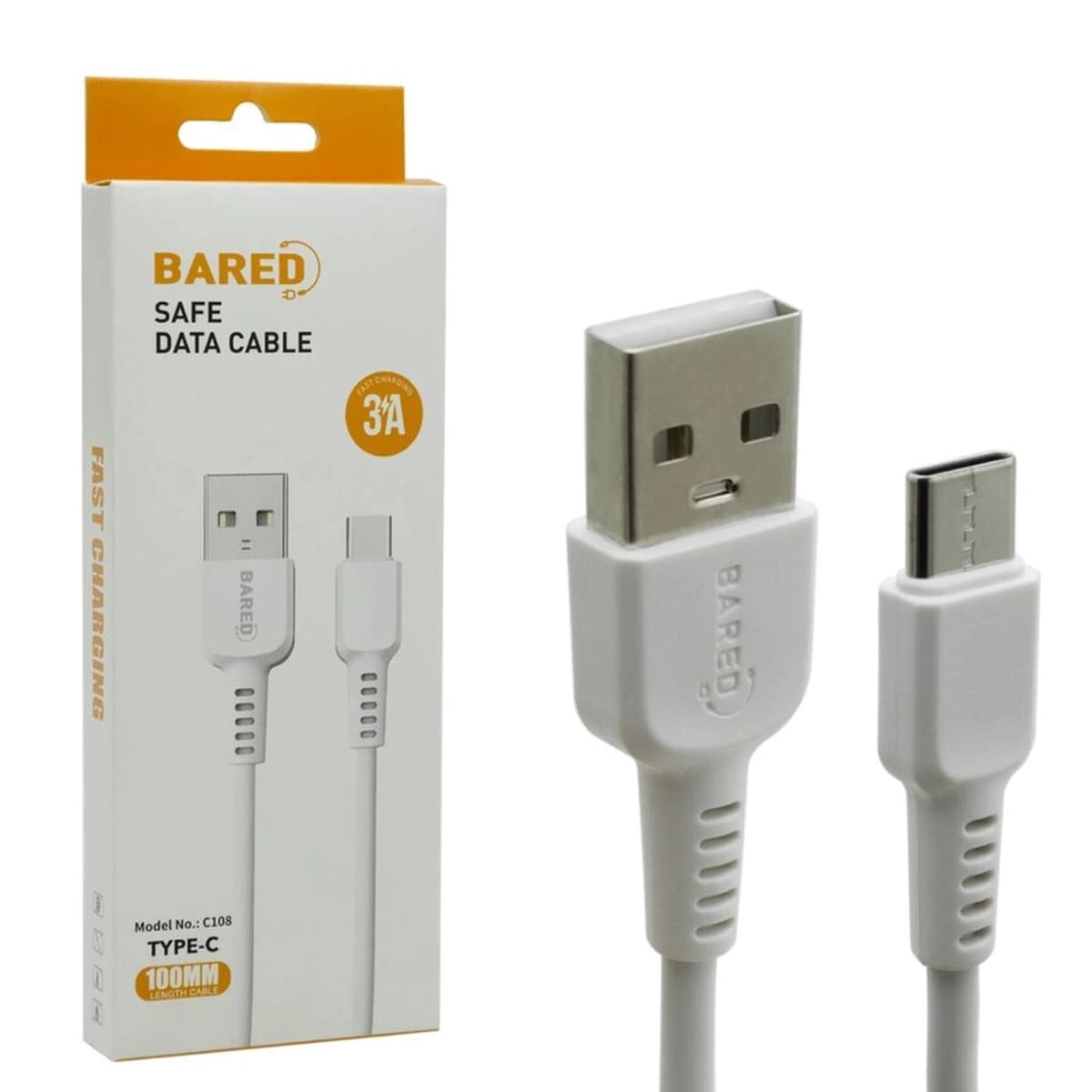 کابل شارژر تایپ سی BARED مدل C108 اورجینال