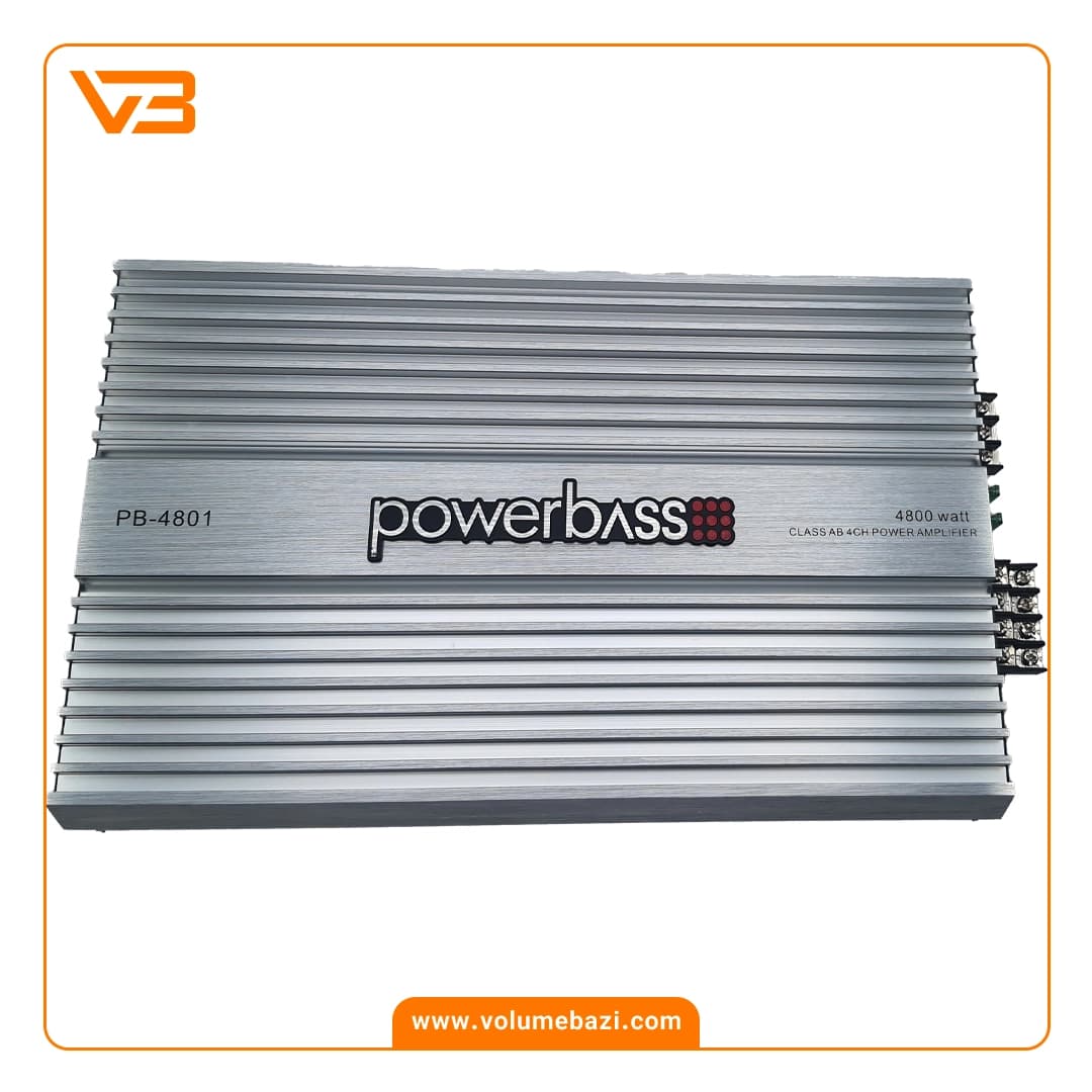 آمپلی فایر 4 کانال پاور بیس مدل PB-4801