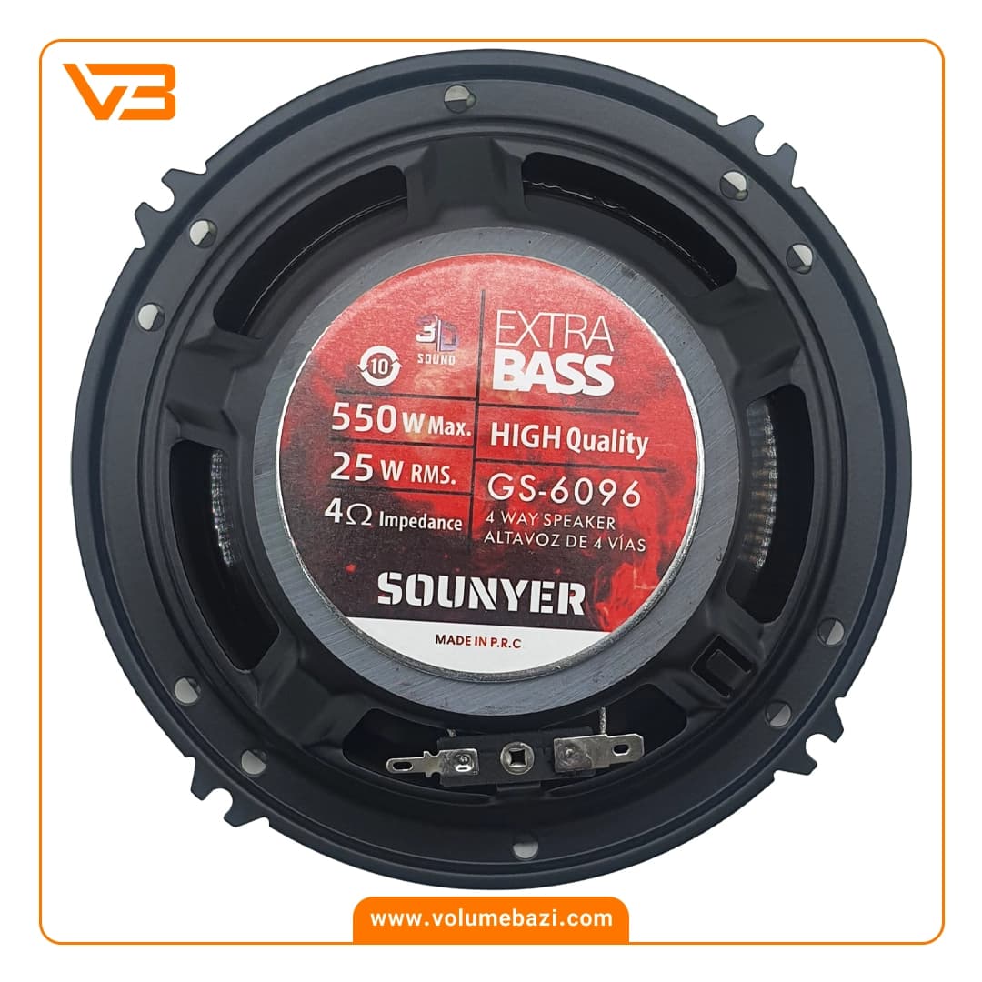 اسپیکر خودرو 6 اینچ سونیر مدل GS-6096 – دو عددی — تصویر ۴