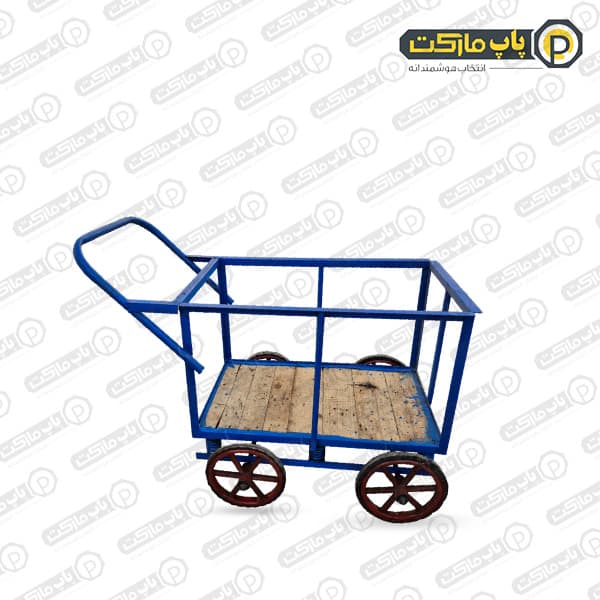 گاری دستی سنتی فنر دار با چرخ شش پر