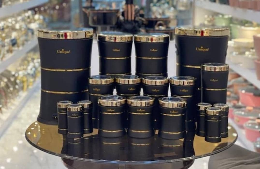  سرویس آشپزخانه 18 پارچه یونیک درب طلایی — تصویر ۶