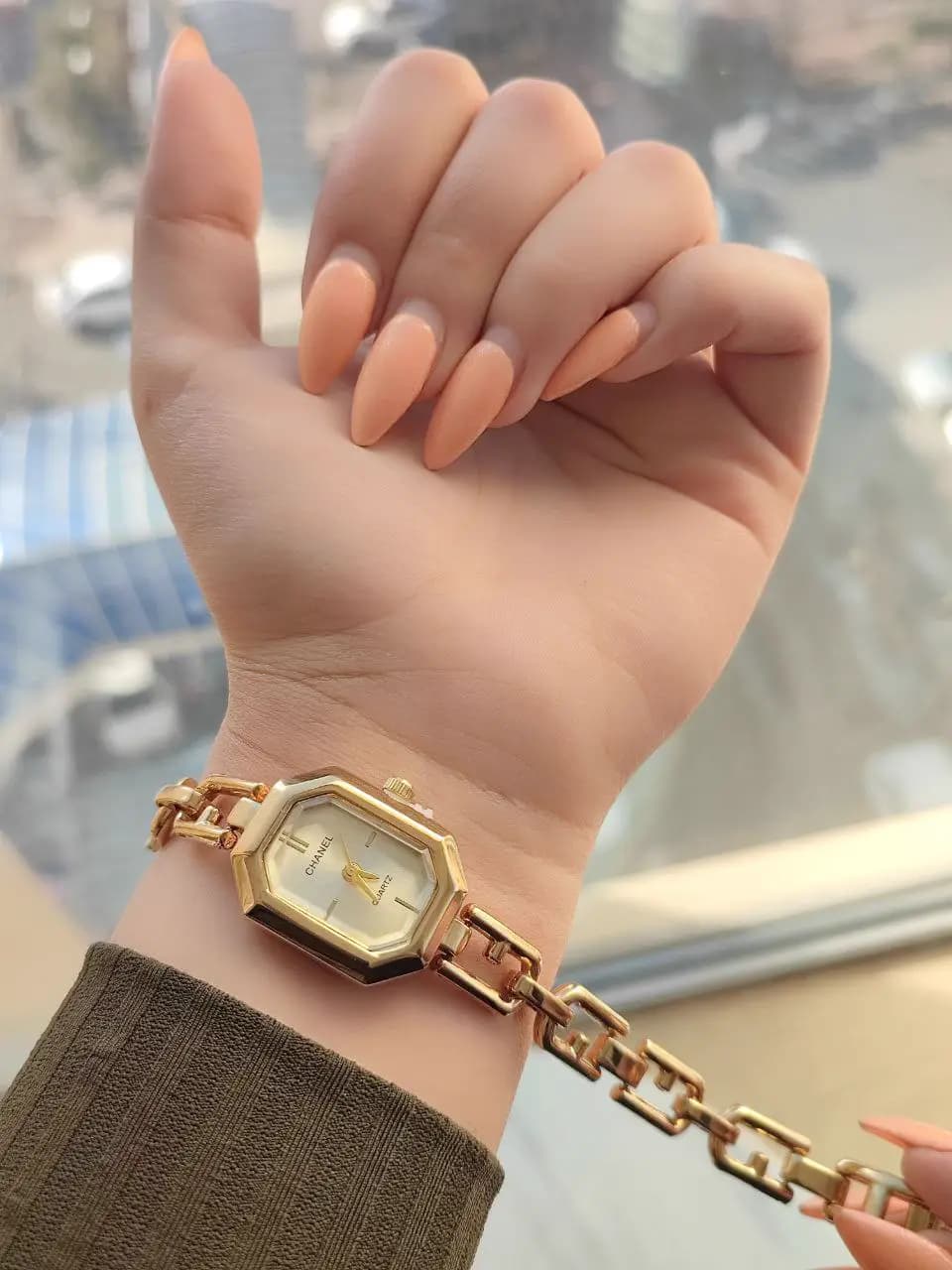 ساعت مچی زنانه Chanel هشت ضلعی بند زنجیری | 6 رنگ دلبر — تصویر ۶