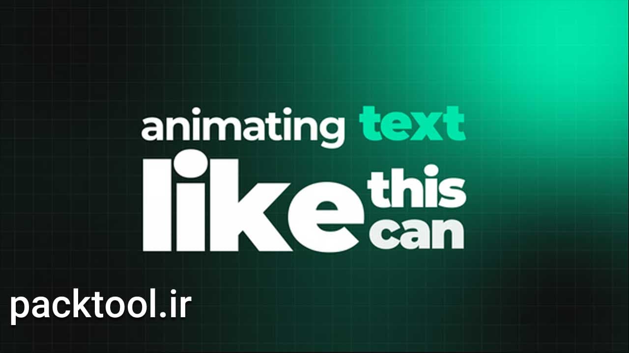 دانلود پروژه آماده پریمیر انیمیشن تایپوگرافی Typography Animation