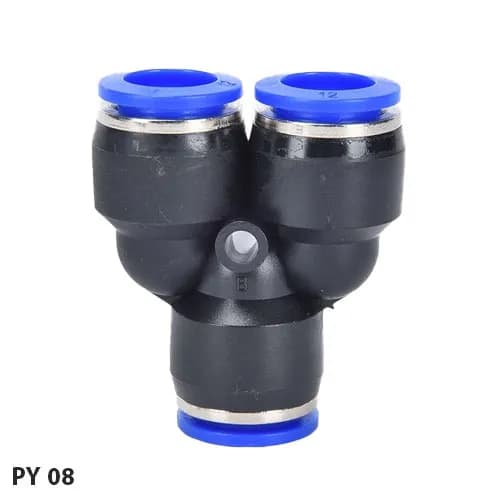 اتصالات پنوماتیکی کانکتور لوله پلاستیکی Splitter 3 طرفه سایز 1 اینچ