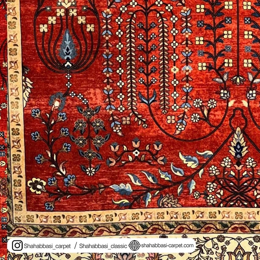 فرش سنتی کد 800108 قرمز — تصویر ۴