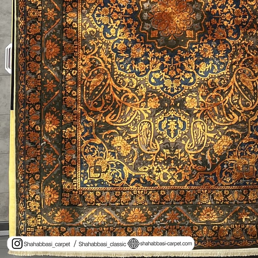 فرش سنتی کد 800104 طوسی — تصویر ۴