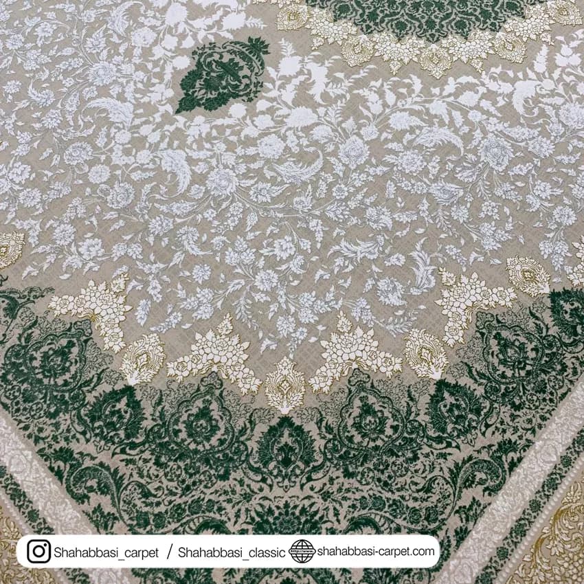 فرش ماشینی کد 3112 صدفی — تصویر ۴