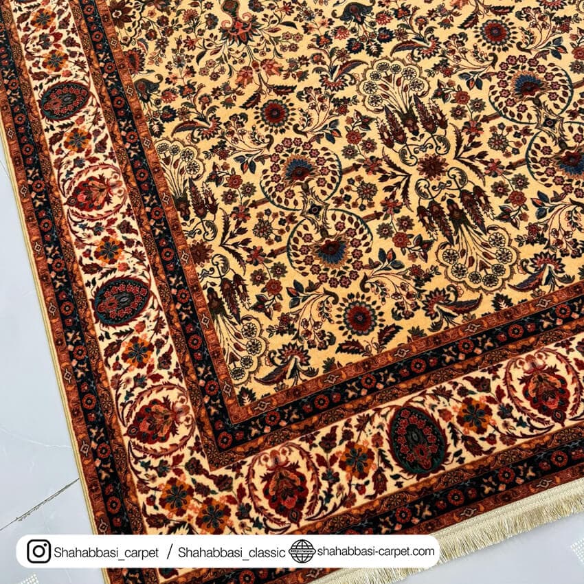 فرش سنتی کد 800188 کرم — تصویر ۳