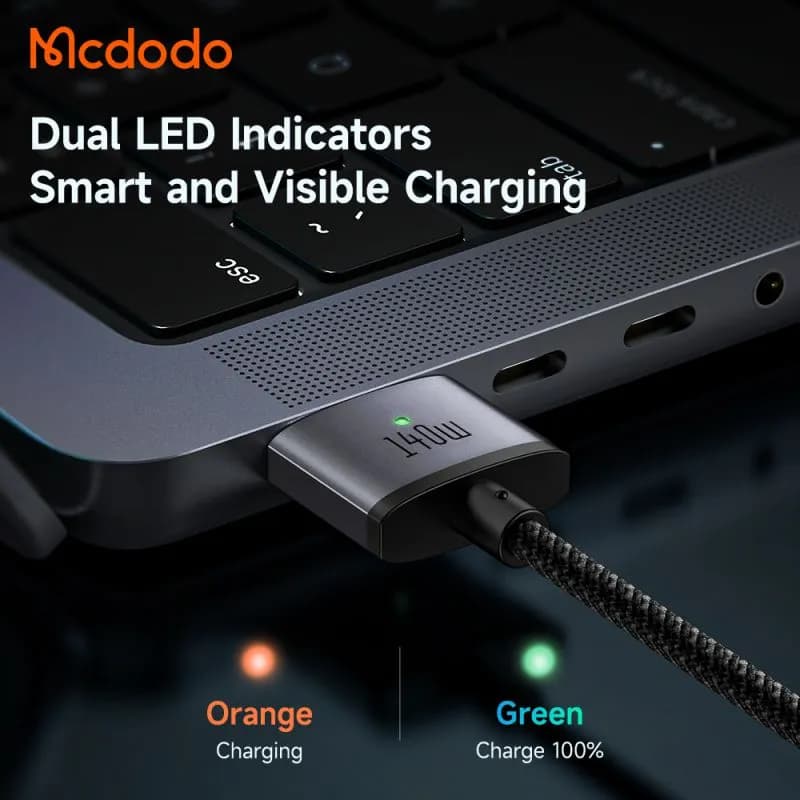 کابل شارژر مگ سیف مک بوک مک دودو Mcdodo CA-1470 طول ۲ متر توان ۱۴۰ وات — تصویر ۳