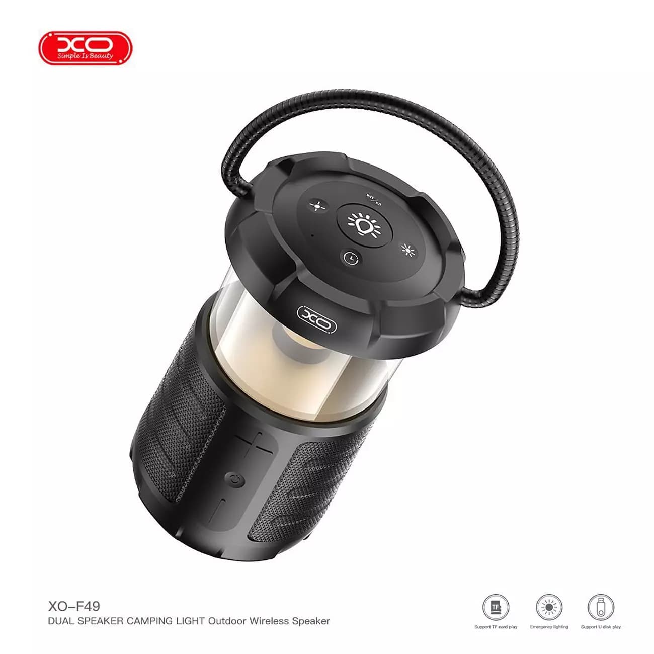اسپیکر بلوتوثی و چراغ کمپینگ شارژی ایکس او XO F49 — تصویر ۳