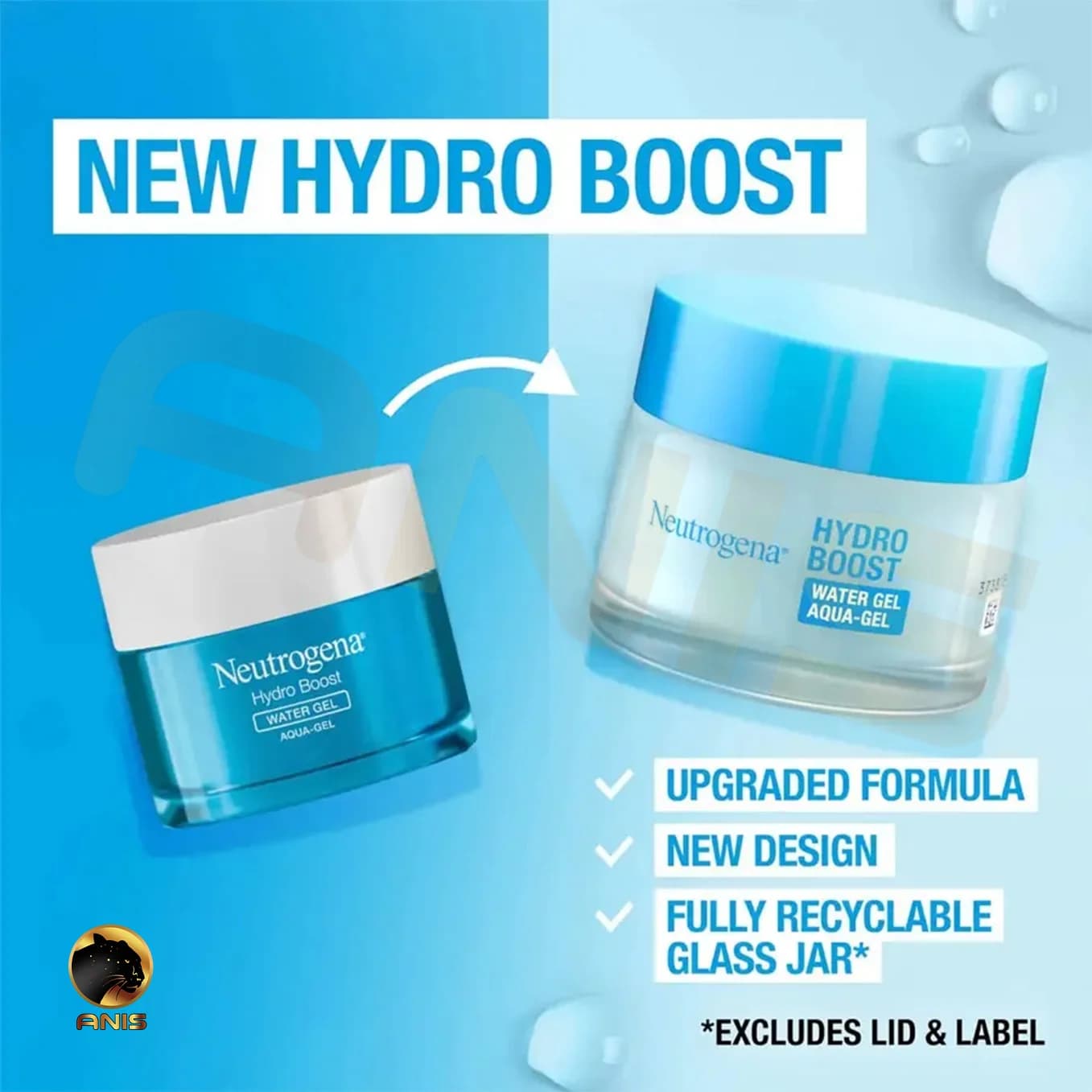 ژل آبرسان Hydro Boost نوتروژینا حاوی هیالورونیک اسید 50 میل — تصویر ۲