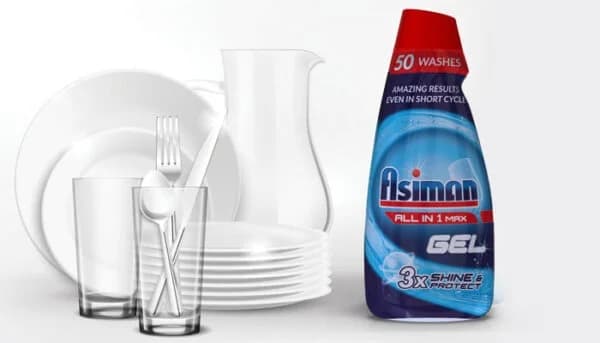 ژل ظرفشویی مدل 3X finish حجم 1000 میل با رایحه لیمو — تصویر ۵