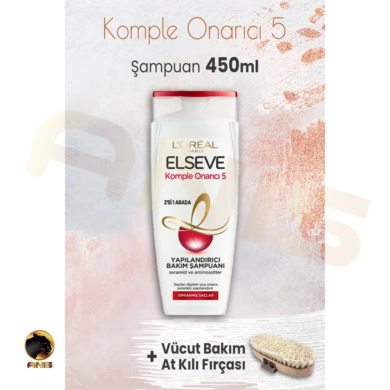 شامپو Komple Onarici 5 لورال مخصوص موهای آسیب دیده 450 میل — تصویر ۲