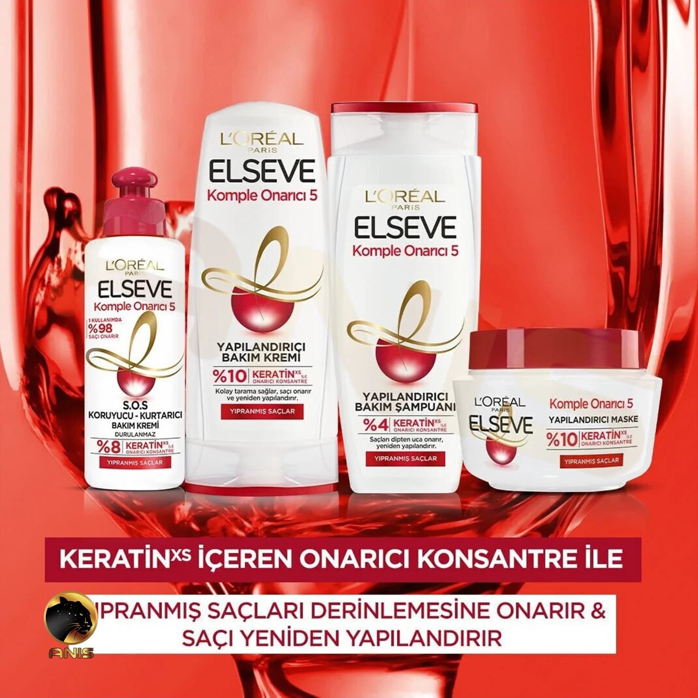 شامپو Komple Onarici 5 لورال مخصوص موهای آسیب دیده 450 میل — تصویر ۵