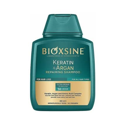 شامپو حاوی کراتین و آرگان ضد ریزش ترمیمکننده و تقویتکننده ۳۰۰ میل