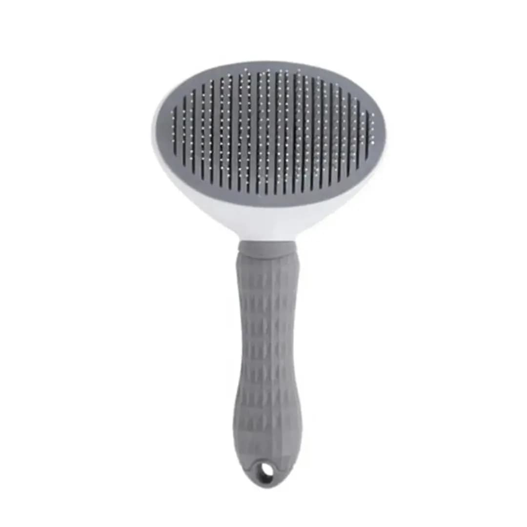 برس گره بازکن سگ و گربه و خرگوش Clean با دکمه تخلیه مو مدل بیضی — تصویر ۳