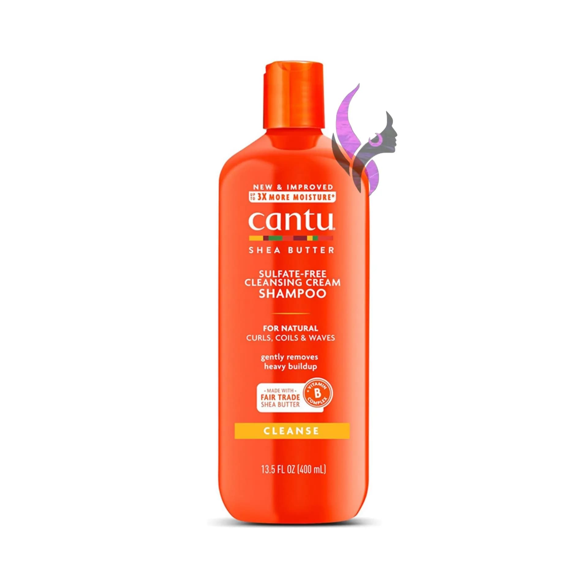 شامپو کرمی فری سولفات موهای فر کنتو Cantu Shea Butter Hydrating Shampoo