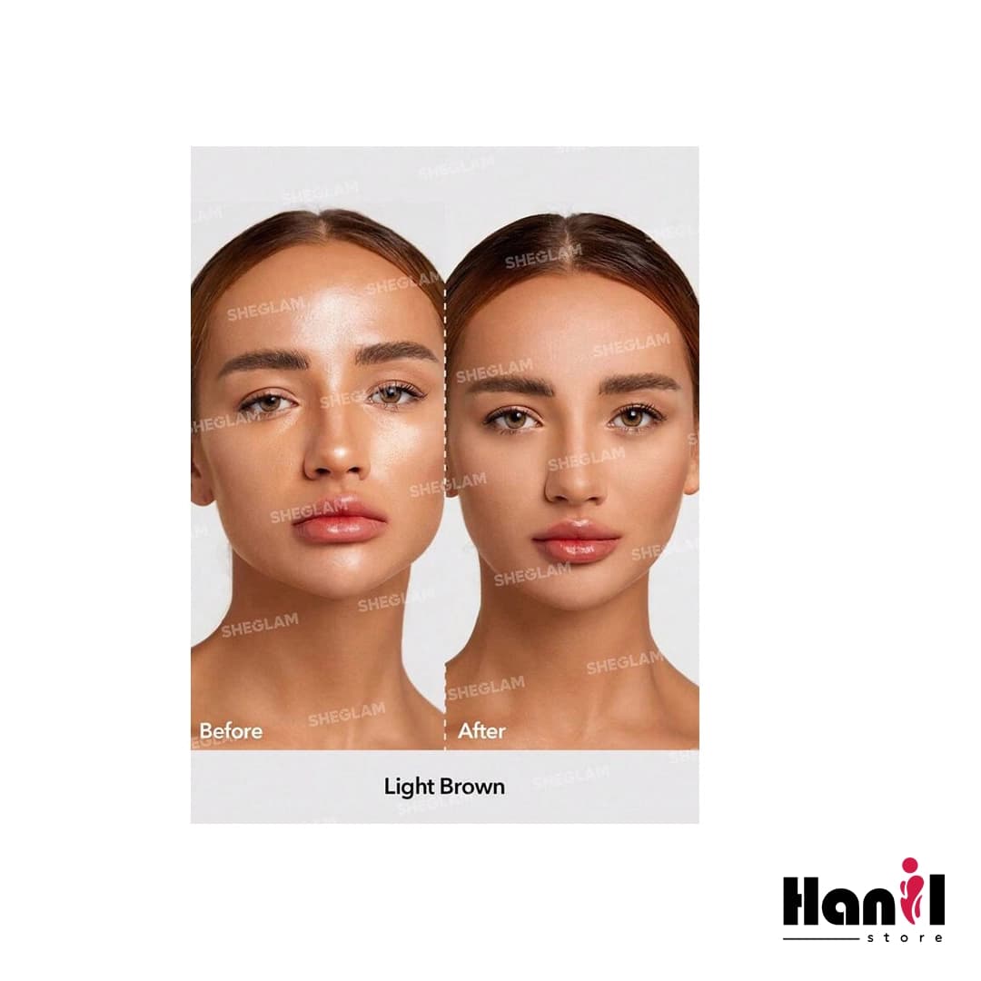 پودر فیکس شیگلم قهوه ای روشن Sheglam Light Brown — تصویر ۲