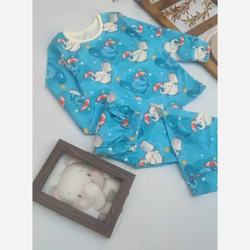 بلوز و شلوار راحتی بچگانه طرحدار سایز 35 تا 45 — تصویر ۷