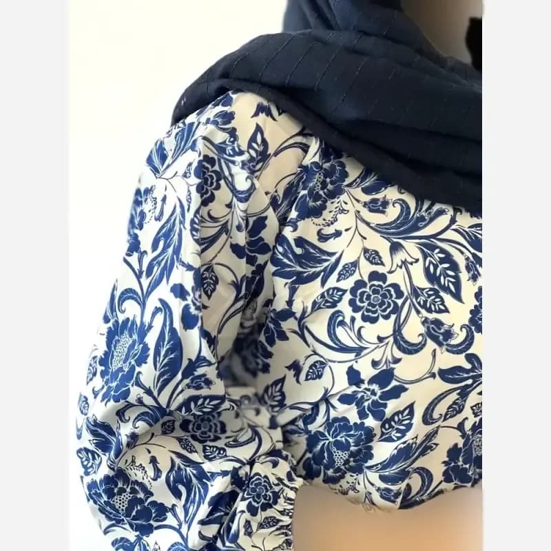 پیراهن ساحلی زنانه جنس فلور بوگاتی فری سایز قد 135 — تصویر ۴