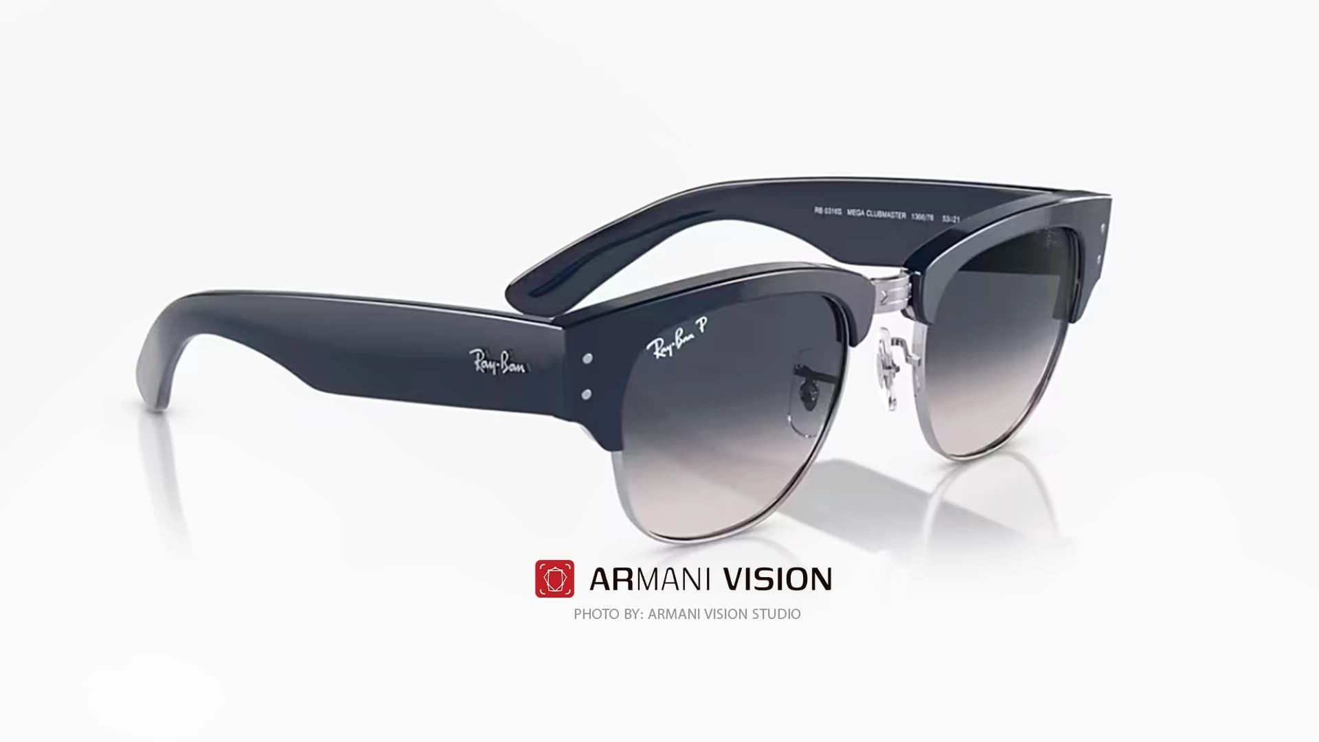 عینک ری بن RAYBAN – MEGA CLUBMASTER – RB 0316S – 136678 — تصویر ۷