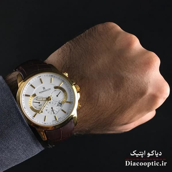ساعت مچی مردانه موتور ژاپن برند رمانسون مدل Do1283 چرمی — تصویر ۵