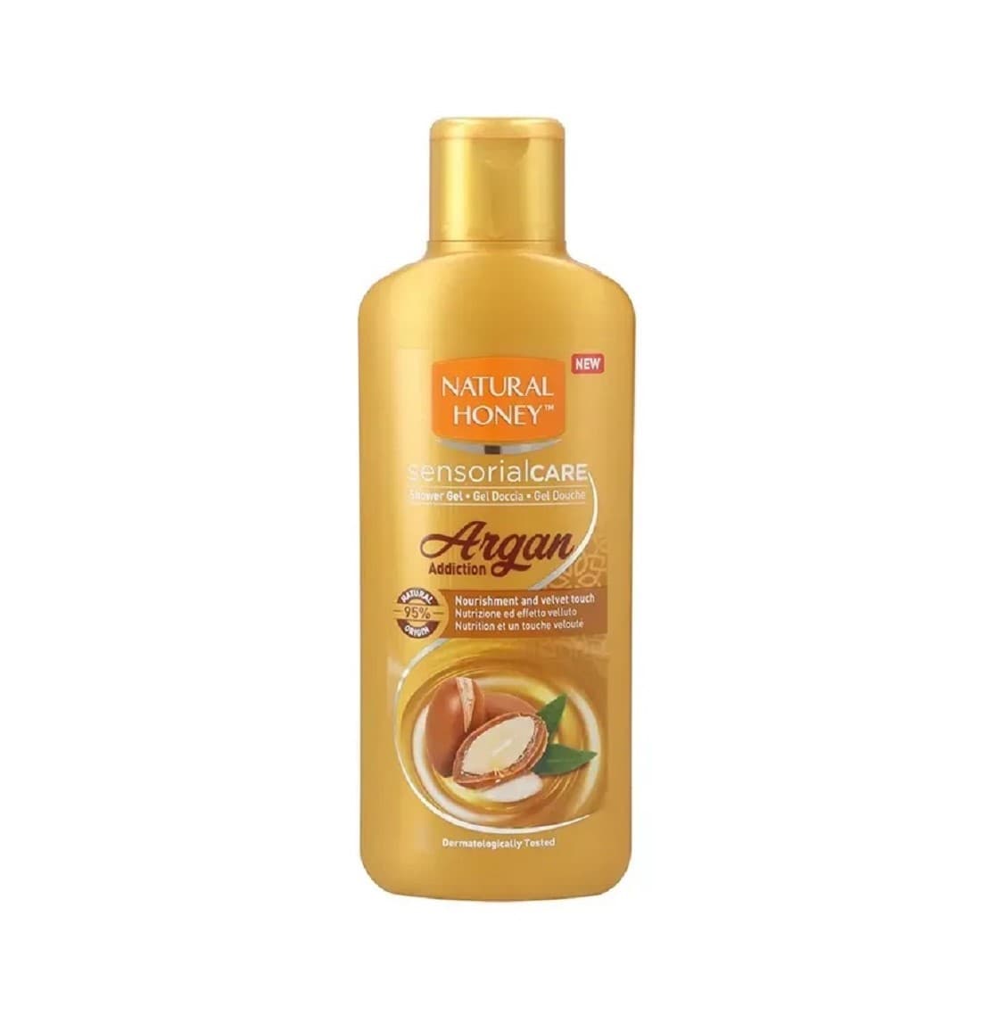نچرال هانی شامپو بدن آرگان NATURAL HONEY مدل ARGAN (طلایی) حجم 650 میلی لیتر — تصویر ۲