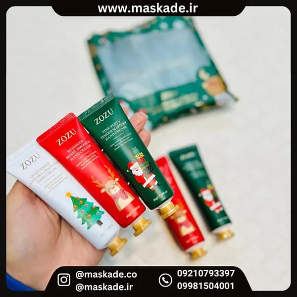 پک کرم دست ۵ عددی کریسمسی