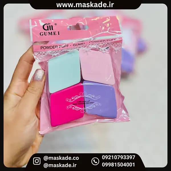 پد لوزی ۴ تیکه اسفنجی رنگی