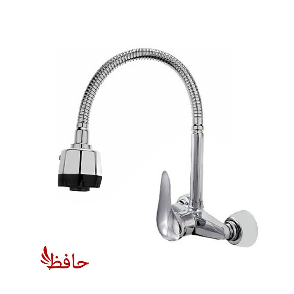 شیر ظرفشویی دیواری علم فنری