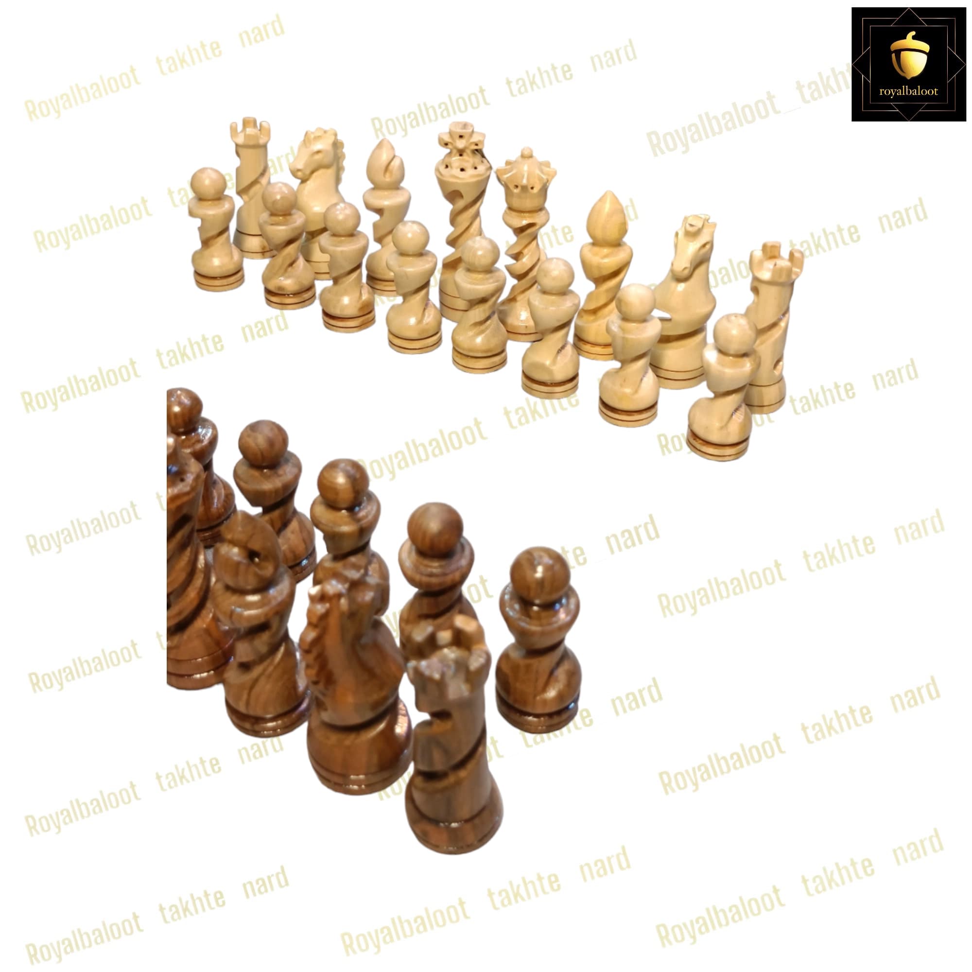 مهره شطرنج منبت چوبی پیچی کد 69