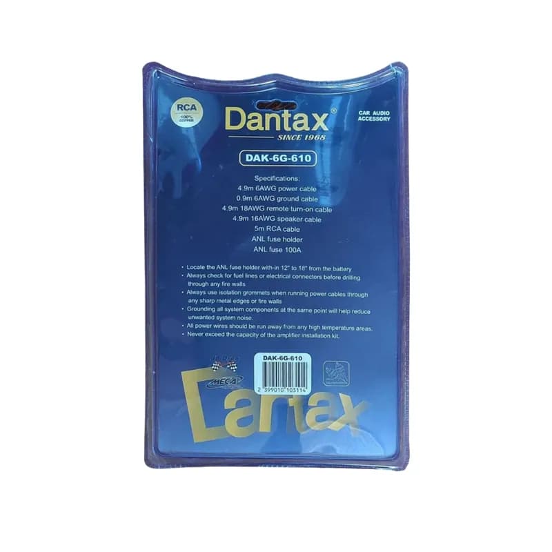 پک سیم 6 گیج دنتکس مدل Dantax DAK-6G-610 — تصویر ۳