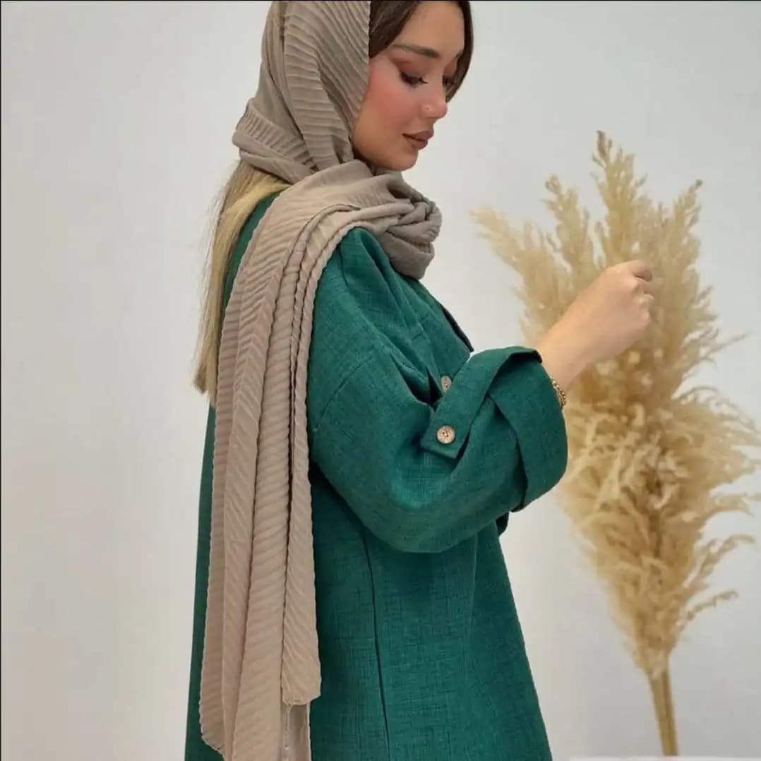 شومیز مانتویی مدل حنانه — تصویر ۹