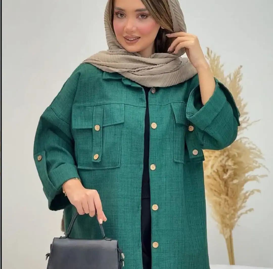 شومیز مانتویی مدل حنانه — تصویر ۶