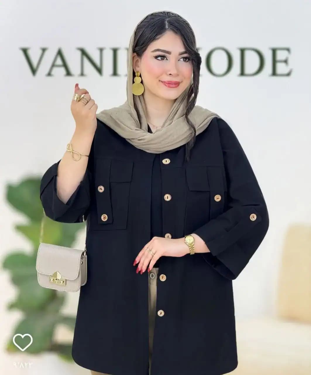 شومیز مانتویی مدل حنانه — تصویر ۸