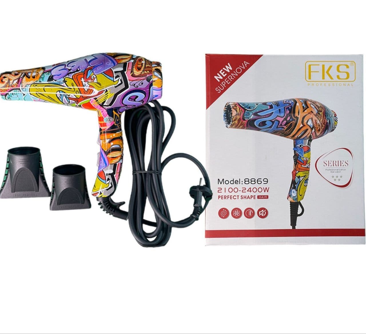 سشوار حرفه ای 2400وات FKS مدل 8869 — تصویر ۳