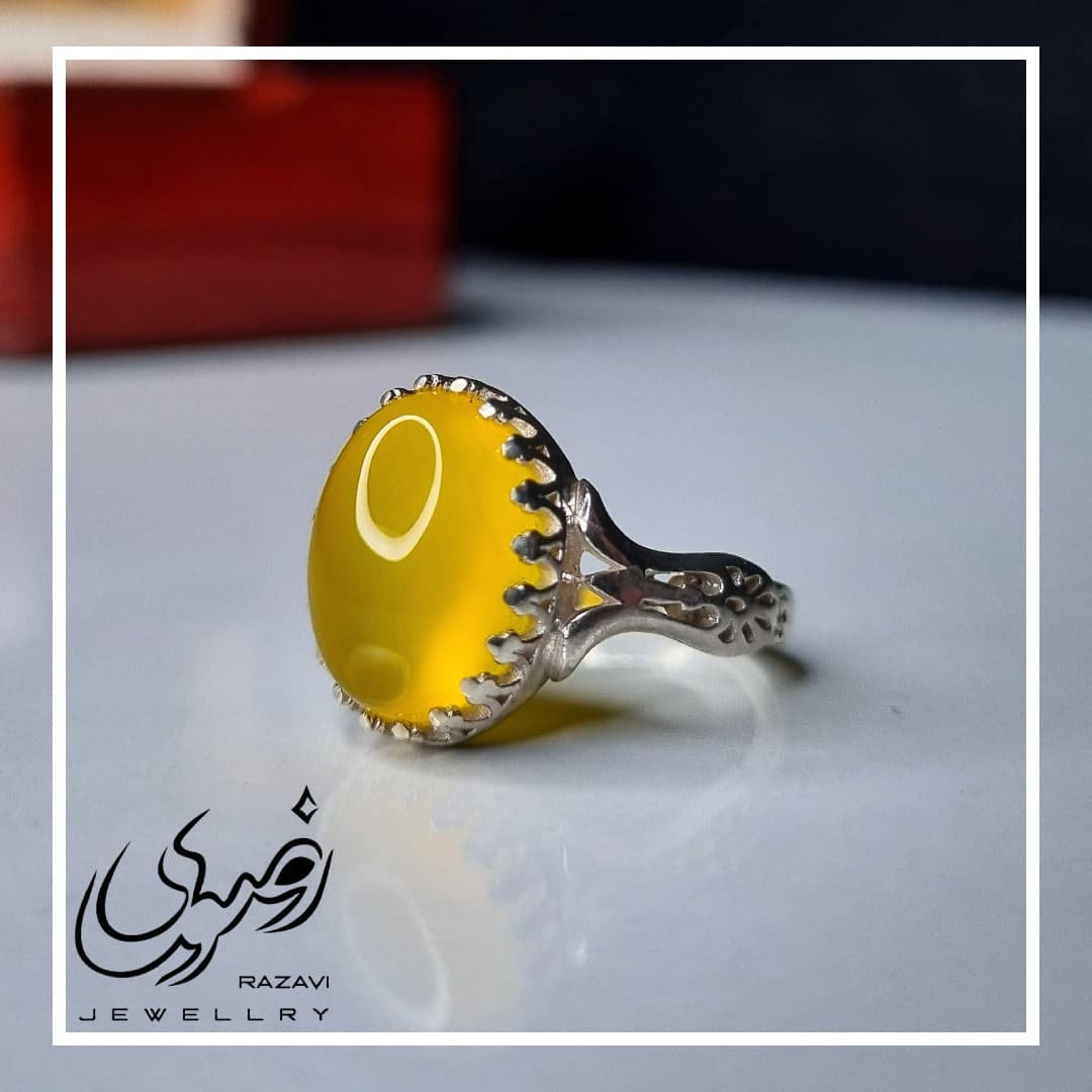 انگشتر زنانه نقره شرف الشمس طرح نیزه کد 163