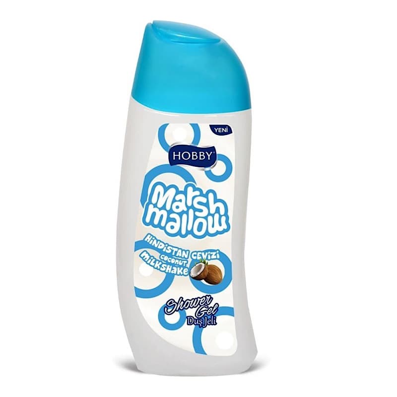 شامپو بدن هوبی Hobby مدل Marshmallow حاوی رایحه و روغن نارگیل