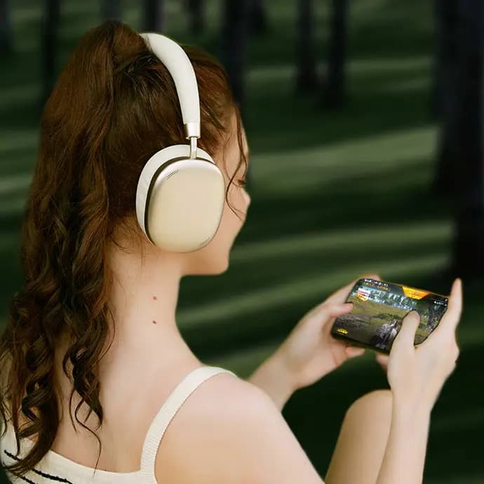 هدفون بلوتوثی پرودو مدل Porodo Soundtec Airpodmax ANC Headphone — تصویر ۵