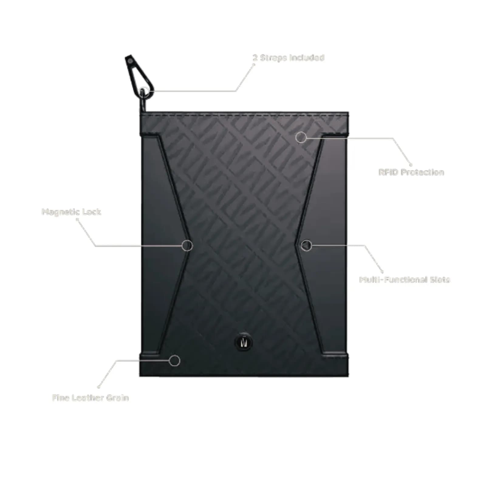 کیف چرمی نگهدارنده پاسپورت لولو مدل Levelo Offshore – مشکی Levelo Offshore Passport Holder Leather Case – Black — تصویر ۷