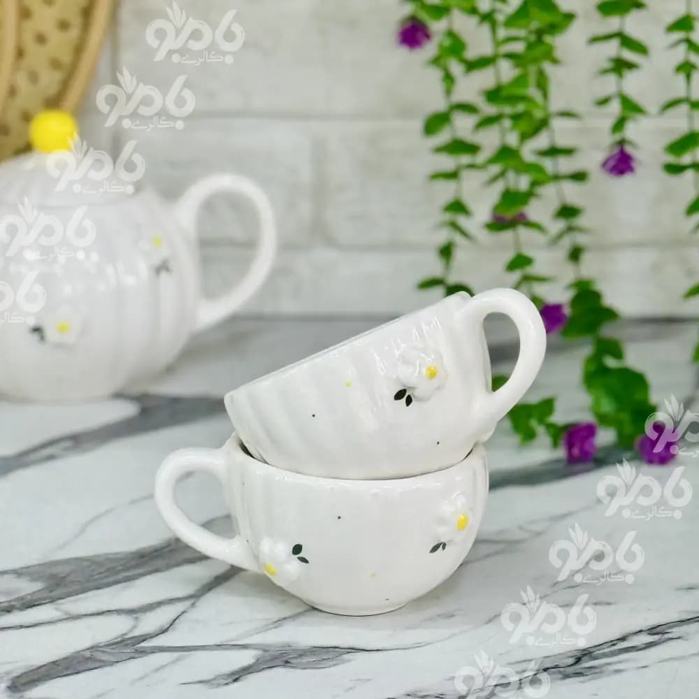 فنجان دالبری بابونه برجسته 10سانت