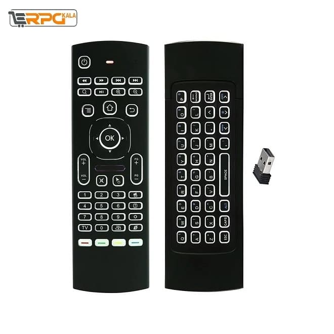 ریموت کنترل ایرموس کیبورد دار MX3 با نور پس زمینه — تصویر ۵