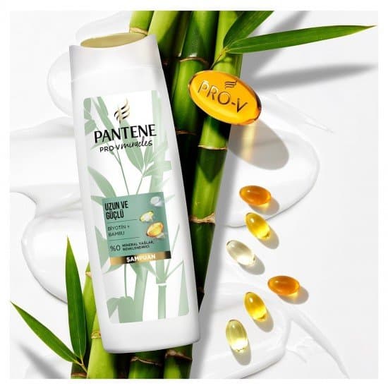 شامپو مو پنتن PANTENE حاوی بیوتین و بامبو — تصویر ۵