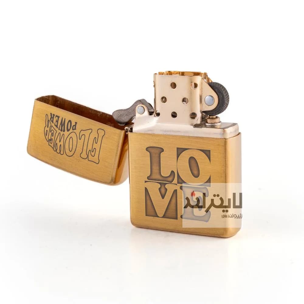 فندک زیپو مدل Brushed Brass CT140 کد 204b — تصویر ۴