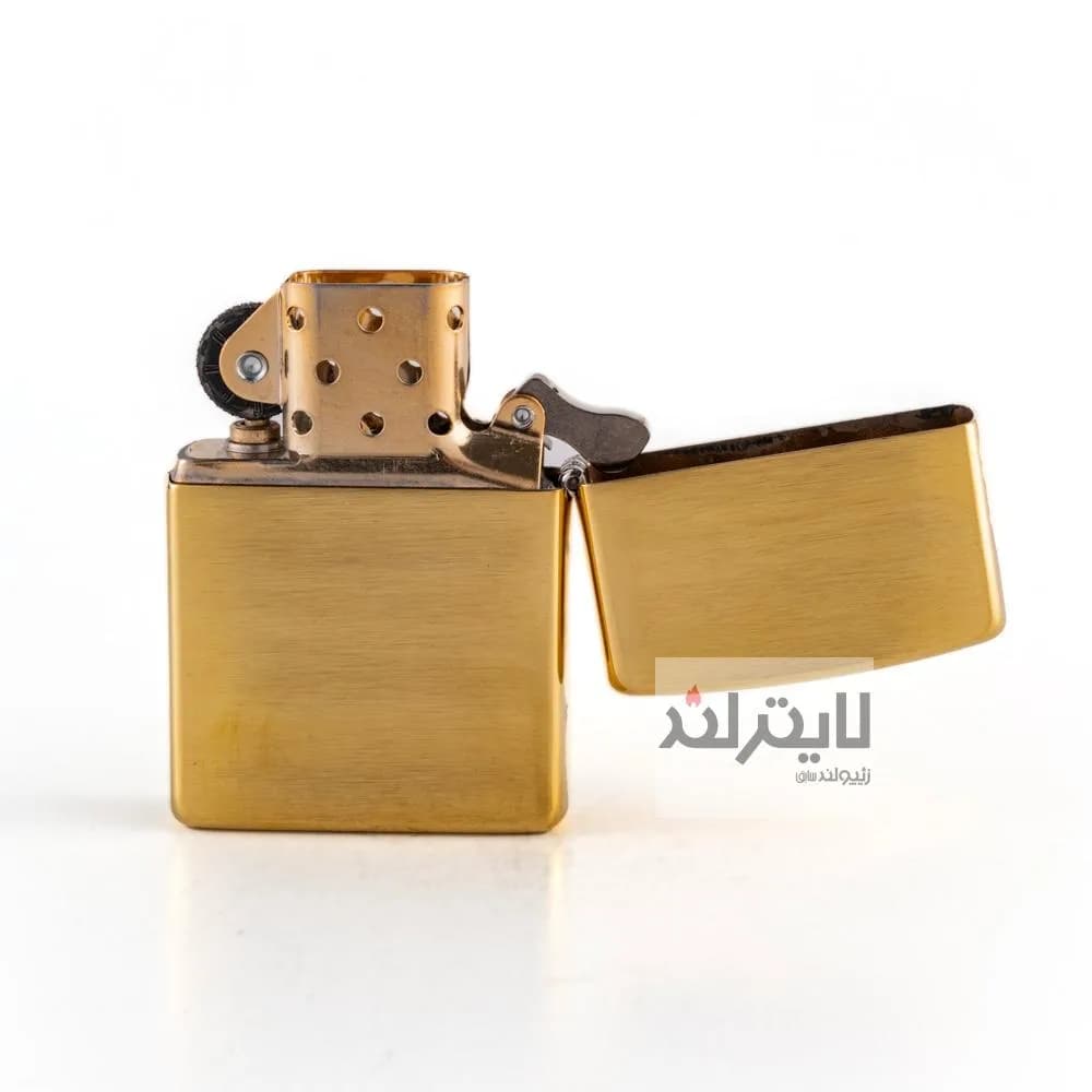 فندک زیپو مدل Brushed Brass CT022 کد 204b — تصویر ۵