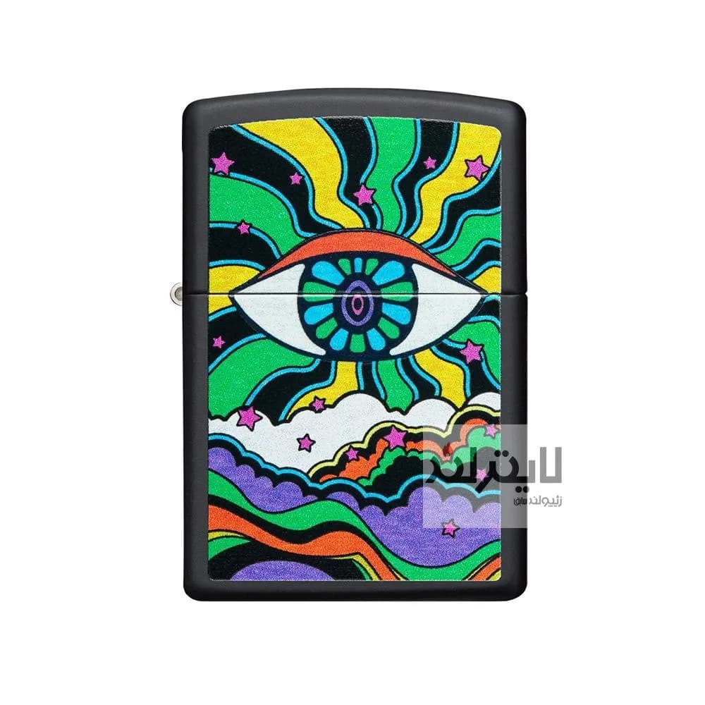 فندک زیپو Black Light Eye Design کد49699 — تصویر ۲