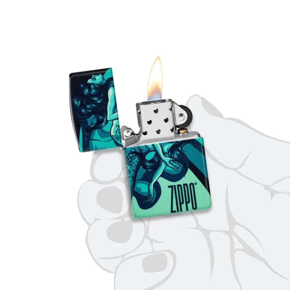 فندک زیپو مدل Mermaid Zippo Design کد 48605 — تصویر ۵